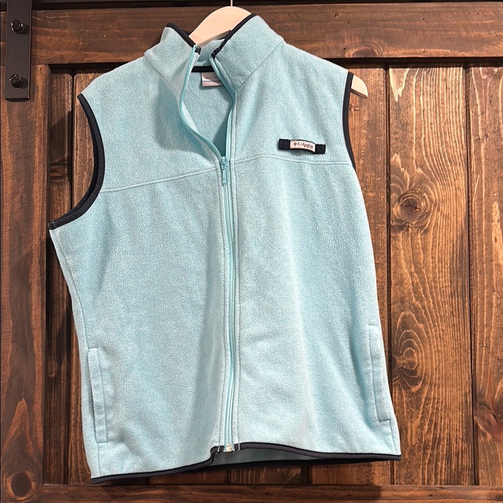 Columbia Light Blue Fleece Vest